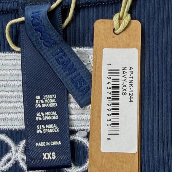 SKIMS Soft Lounge Tank Team USA Navy XXS - Picture 7 of 9